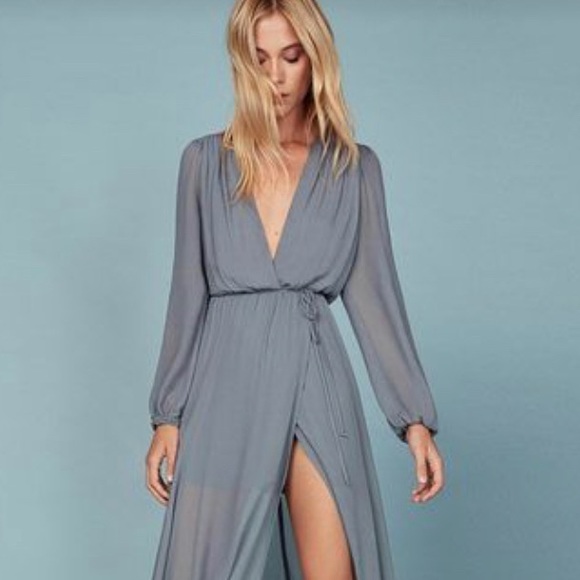 Reformation blue willow Maxi dress - Picture 2 of 15